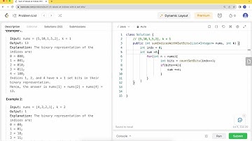 Leetcode 2859 Sum of Values at Indices With K Set Bits