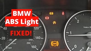BMW 1/3 series wheel speed sensor replacement tutorial/guide. Abs sensor light fix