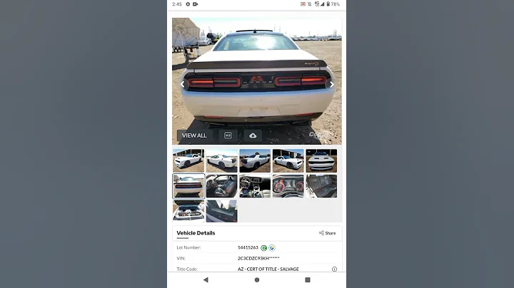 BUYING A $27K HELLCAT AT COPART!! 🥳 #shorts #cars #srthellcat