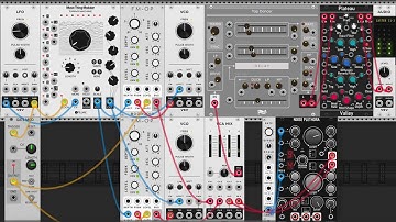 a spectral noise  generating patch using VCV