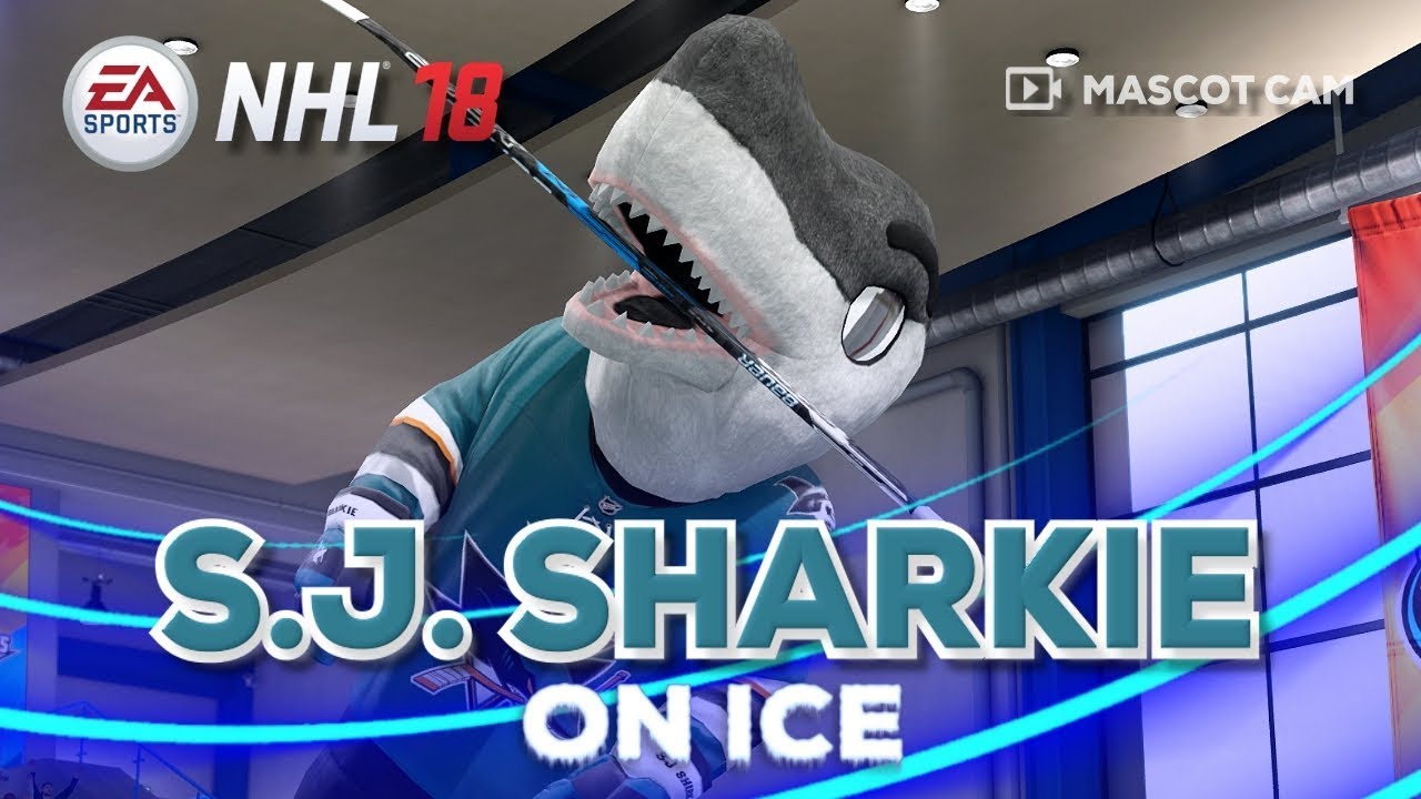 NHL 18 Mascot Cam on Ice | S.J. Sharkie (San Jose Sharks)