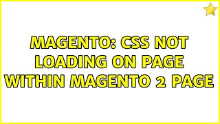 Magento: CSS not loading on page within Magento 2 page