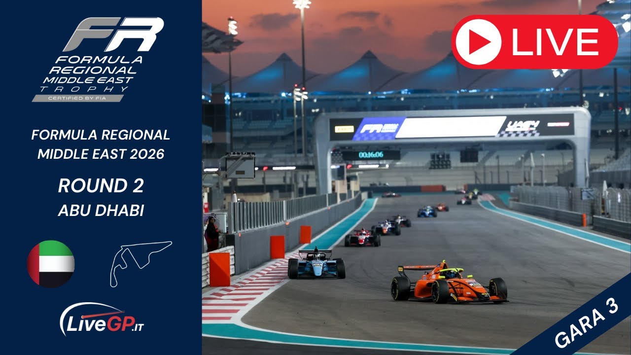Formula Regional Middle East 2026 | Round 2 Abu Dhabi - Live Gara 3