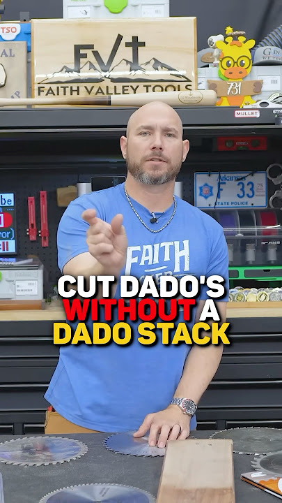 No Dado Stack? No Problem! #woodworkingtips