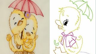 duck embroidery design ,!