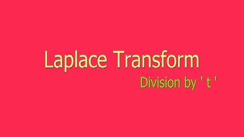 Laplace Transforms - Division by t|GYMAT101 Group B&C|KTU S1 module3 |MAT102  S2 Module 4| Part 5