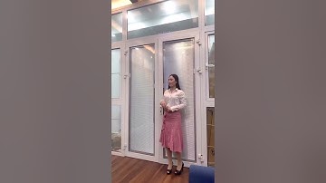 Cửa nhôm cao cấp Xingfa sử dụng rèm trong hộp kính cách âm cách nhiệt