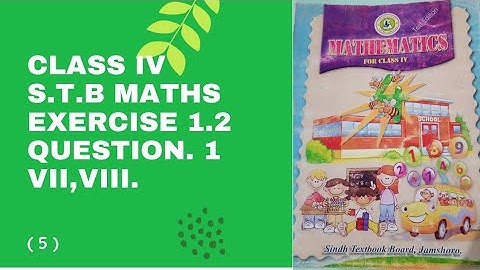 PST & JEST Test Preparation S.T.B Mathematics Class 4th in Urdu video 2021