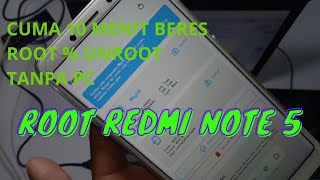 HOW TO ROOT & UNROOT MAGISK REDMI NOTE 5 WITHOUT PC