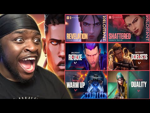 DID I JUST WATCH A MOVIE!!!! | ALL VALORANT CINEMATICS 1 - 6 BLIND REACTION!!!