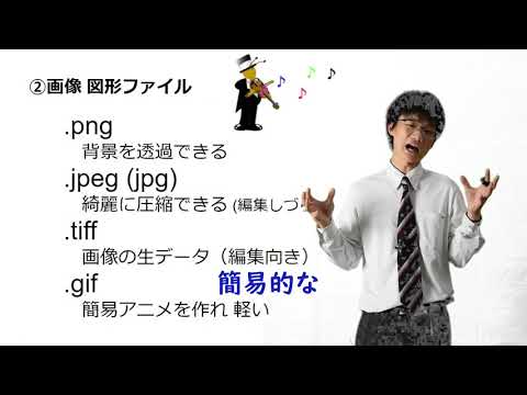 ファイル形式について木津高生が解説します。