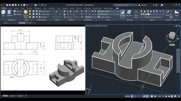 Học vẽ Autocad 3D cơ bản - Vẽ chi tiết 3D part 9 | Autocad 3D Tutorial for Beginners