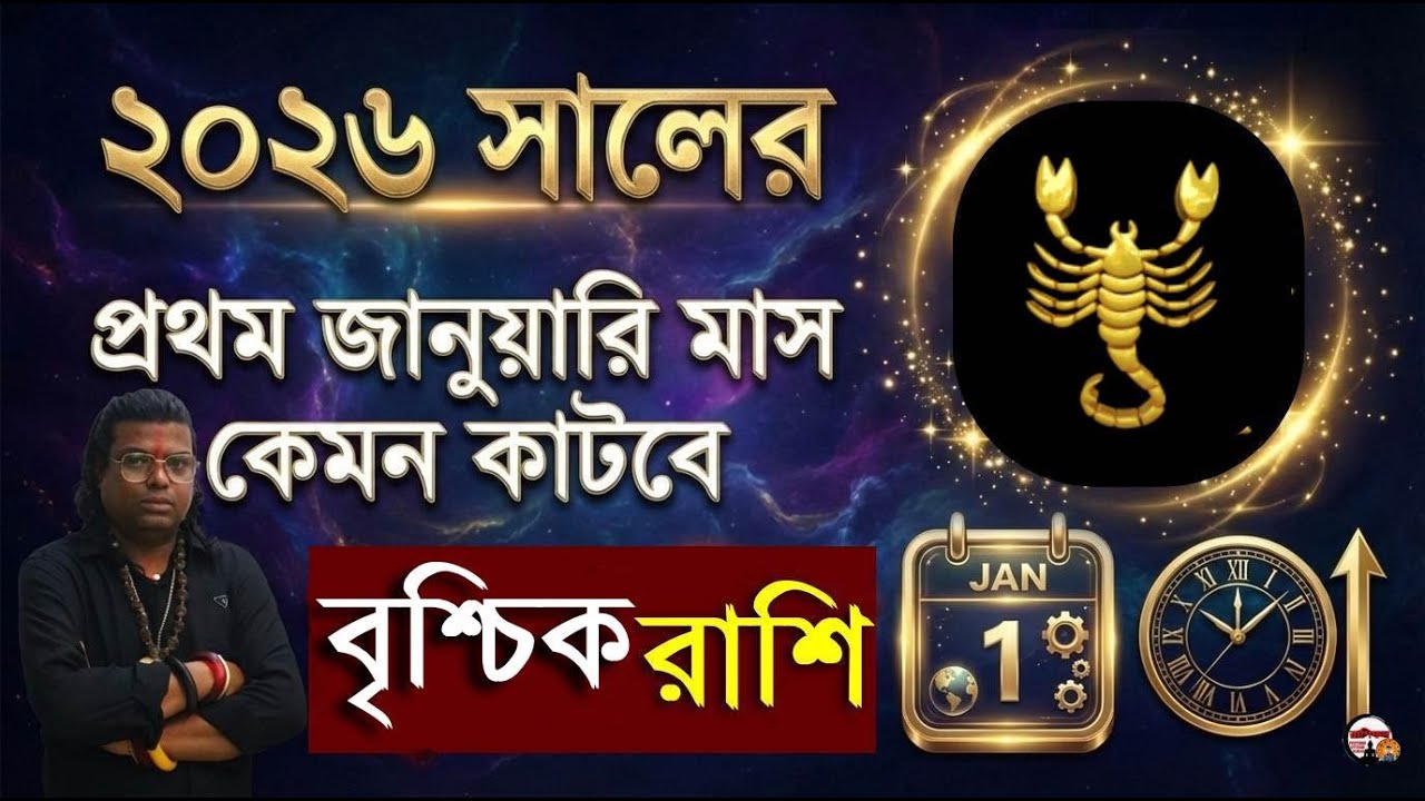বৃশ্চিক রাশি জানুয়ারি রাশিফল ২০২৬ সালের প্রথম মাস কেমনযাবে | Scorpio become a rich by using market