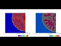 Crystal growth toward supercooled melt under adiabatic conditions