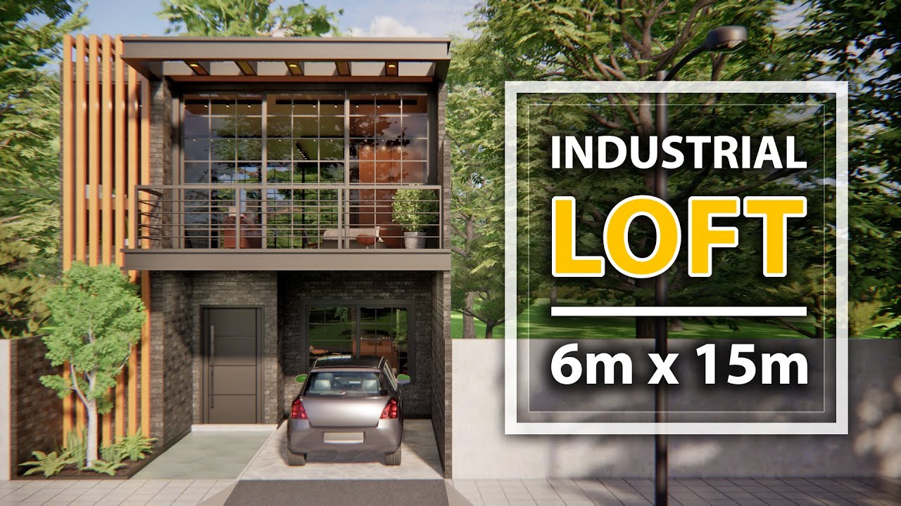 ПРОМЫШЛЕННЫЙ ЛОФТ КРАСИВЫЙ! на участке 6м x 15м