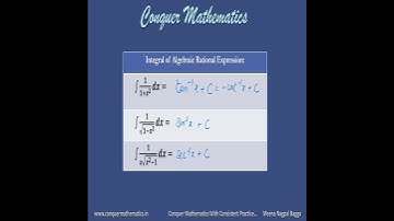 Integral of Algebraic Rational Expressions - Class  12 Mathematics - CBSE Exams