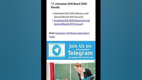 How to Download Cameroon GCE Results For Every Year in PDF For Free