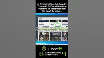 AI Render for iClone 8.6 Character Creator 4.6 Full Installation Guide - Tutorial #iclone #airender
