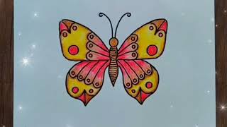 butterfly drawing easy / how to draw butterfly / butterfly drawing easy step by step
