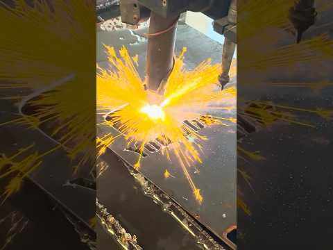 Custom YouTube Channel Sign on Torchmate 4800 CNC Plasma