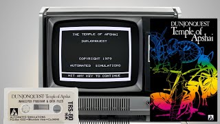 Dunjonquest: Temple of Apshai - Automated Simulations (Epyx), 1979 - TRS-80 (4K)