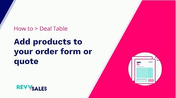 Add products to quote and order form