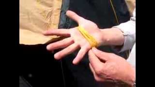 How to coil tent guy strings so they won't tangle