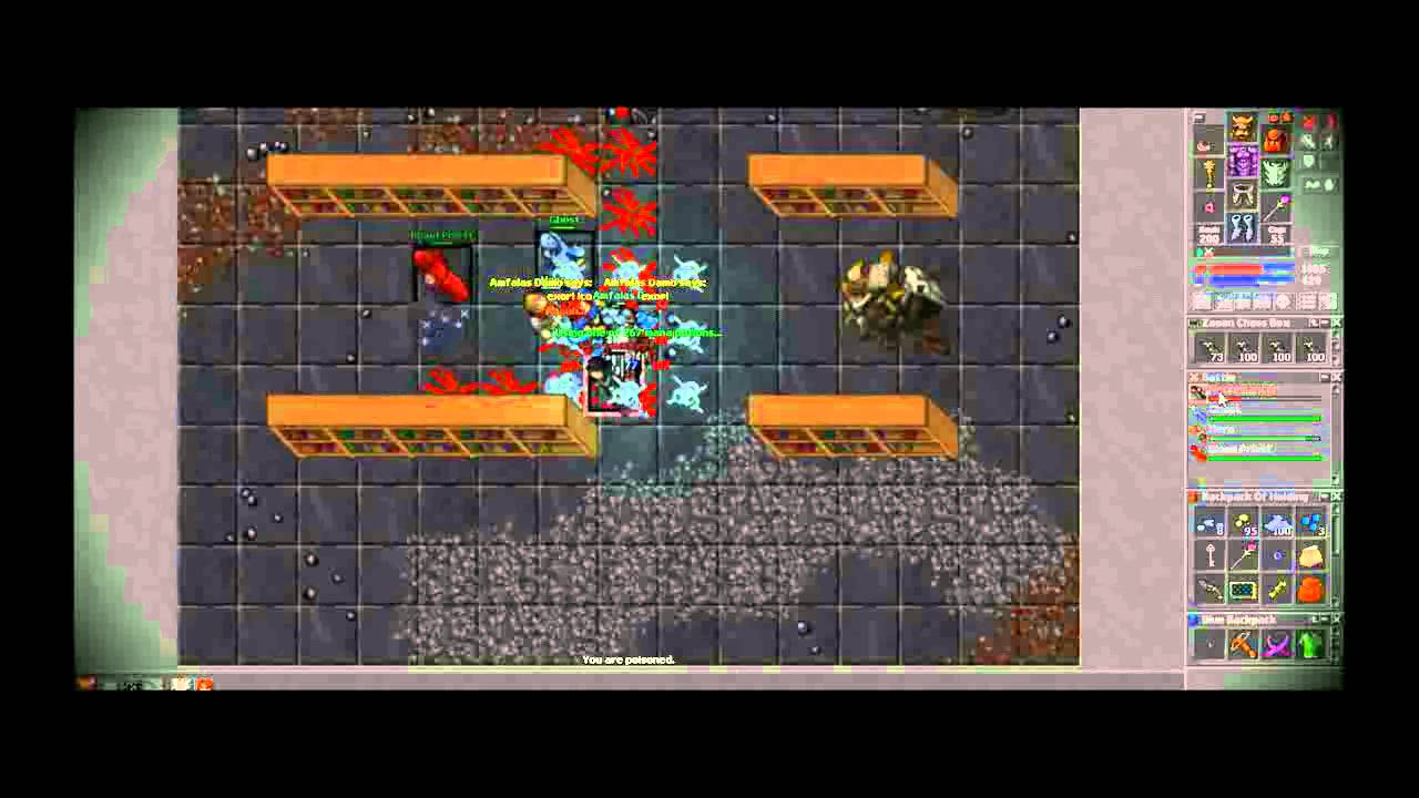 Tibia - New Hero Cave Exp 700k/h! (ek 145) - YouTube