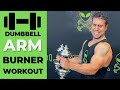 Arms Workout Burner Circuit with Adjustable Dumbbells | Biceps, Triceps &amp; Forearms!