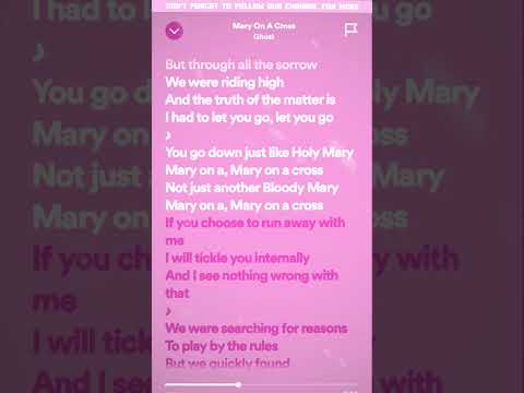 Ghost Mary On A Cross Speed Up Lyrics