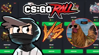 TRYING OUT CSGOROLL CASE BATTLES WITH 50$