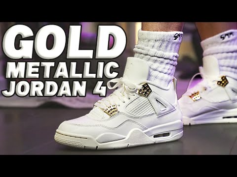 jordan 4 purple and gold