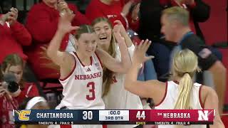 Nebraska Women's Basketball improves to 10-1 with a win against Chattanooga