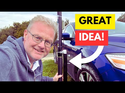 Ham Radio: An Impressive Antenna Mast Support Solution!