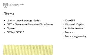 AI for Students - Demystifying terms like LLM, GPT, and AI hallucinations Profile