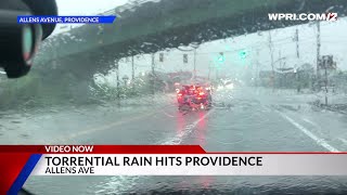 Video Now: Torrential rain hits Providence
