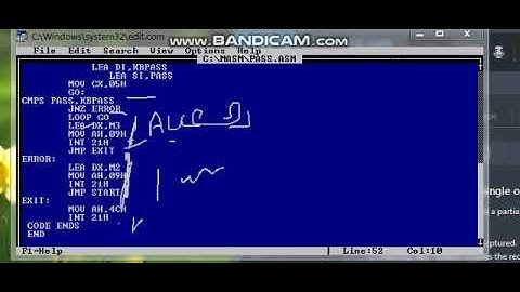 COA Lab- Computer Organization and Architecture Lab-SE CSE-IT- Program for Password Verification
