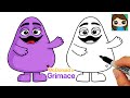 How to Draw Grimace Easy | McDonald&#39;s