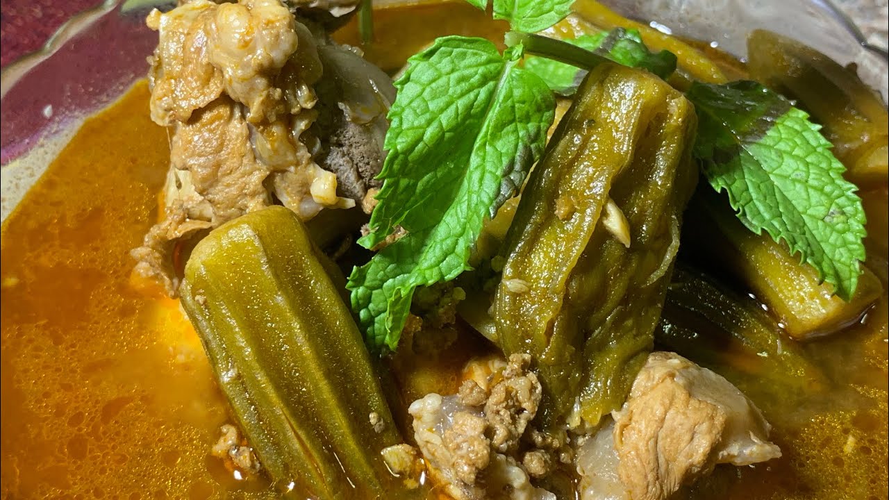 How to cook Okra with meat Soup/Bamiah كيف نعمل باميا مع لحم YouTube