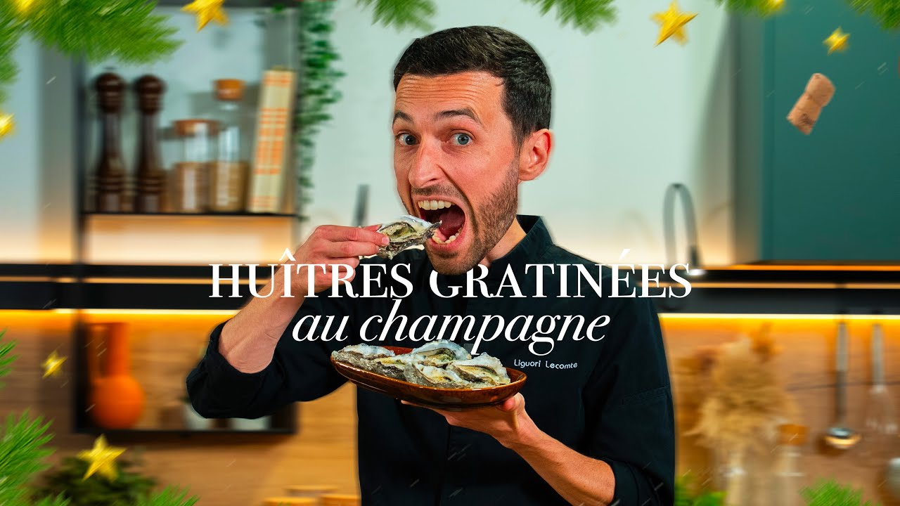 Huîtres gratinées au champagne