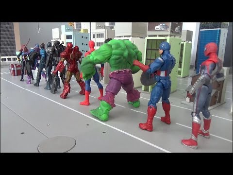 Spiderman 10 Super Heroes <strong>Open</strong> Treasure Box <strong>Toys</strong> Play 스파이더맨 10명 슈퍼 히어로 보물상자 열기 장난감 놀이