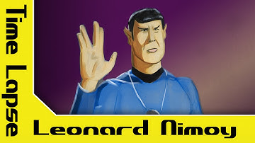 Leonard Nimoy "Spock" Time Lapse in Manga Studio