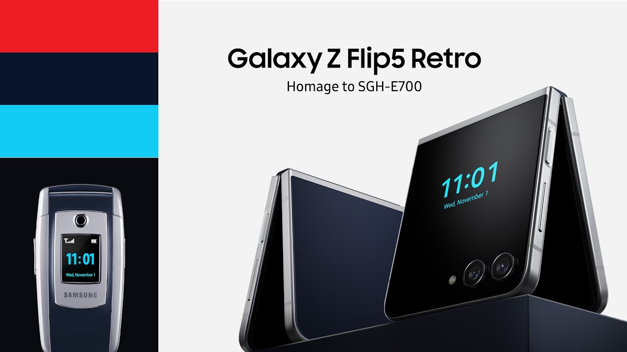 Galaxy Z Flip5 Retro : Homage to SGH-E700｜Samsung 