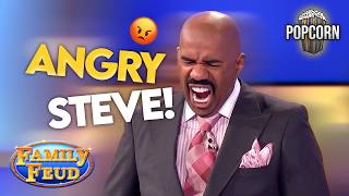 ANGRY Steve! Steve Harvey LOSES HIS MIND Over These Answers! | Family Feud