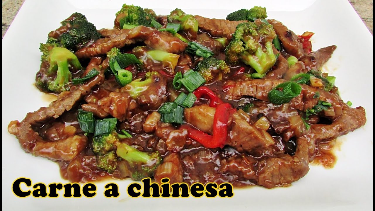 Tirinhas de carne ao molho especial (estilo chinesa)