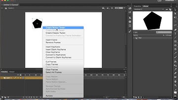 How to create motion tween in Flash CC 2014