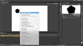 How to create motion tween in Flash CC 2014