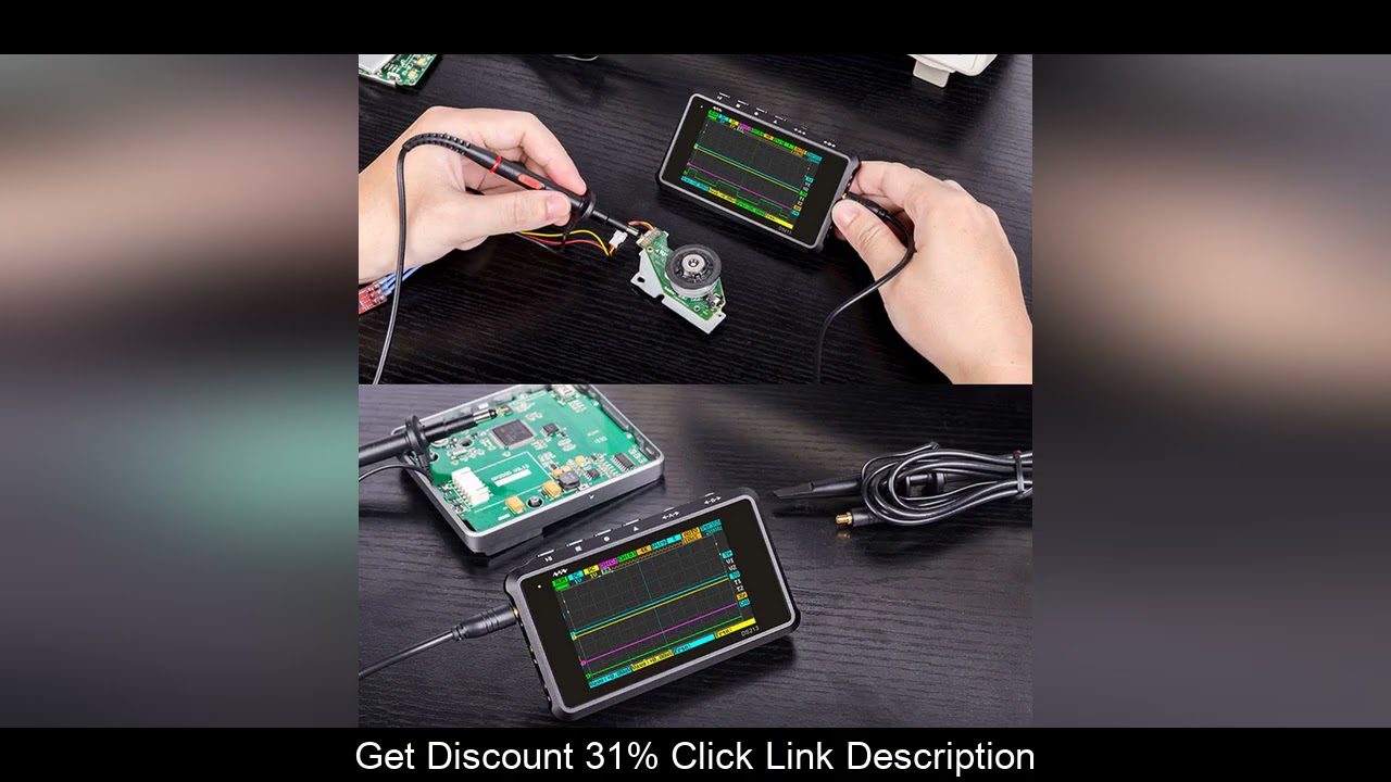 ✓ 4 CHANNEL 100MS/S MINI NANO DSO213 DS213 PROFESSIONAL PORTABLE DIGITAL OSCILLOSCOPE DIGITAL DSO 2