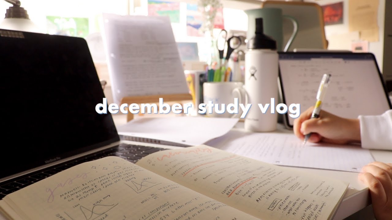 december study vlog: last few exams, self-studying japanese, new