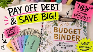 BE DEBT FREE folder + new custom envelopes and saving challenge book - cash stuffing - part 2